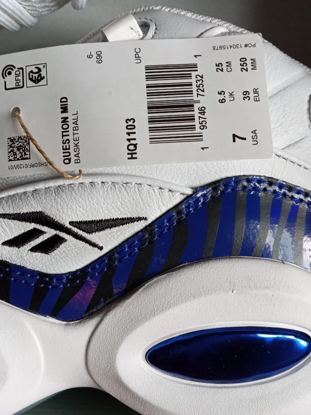 (NWB) Panini x Question Mid Big Kid 'Tiger Prizm' GS 7Y